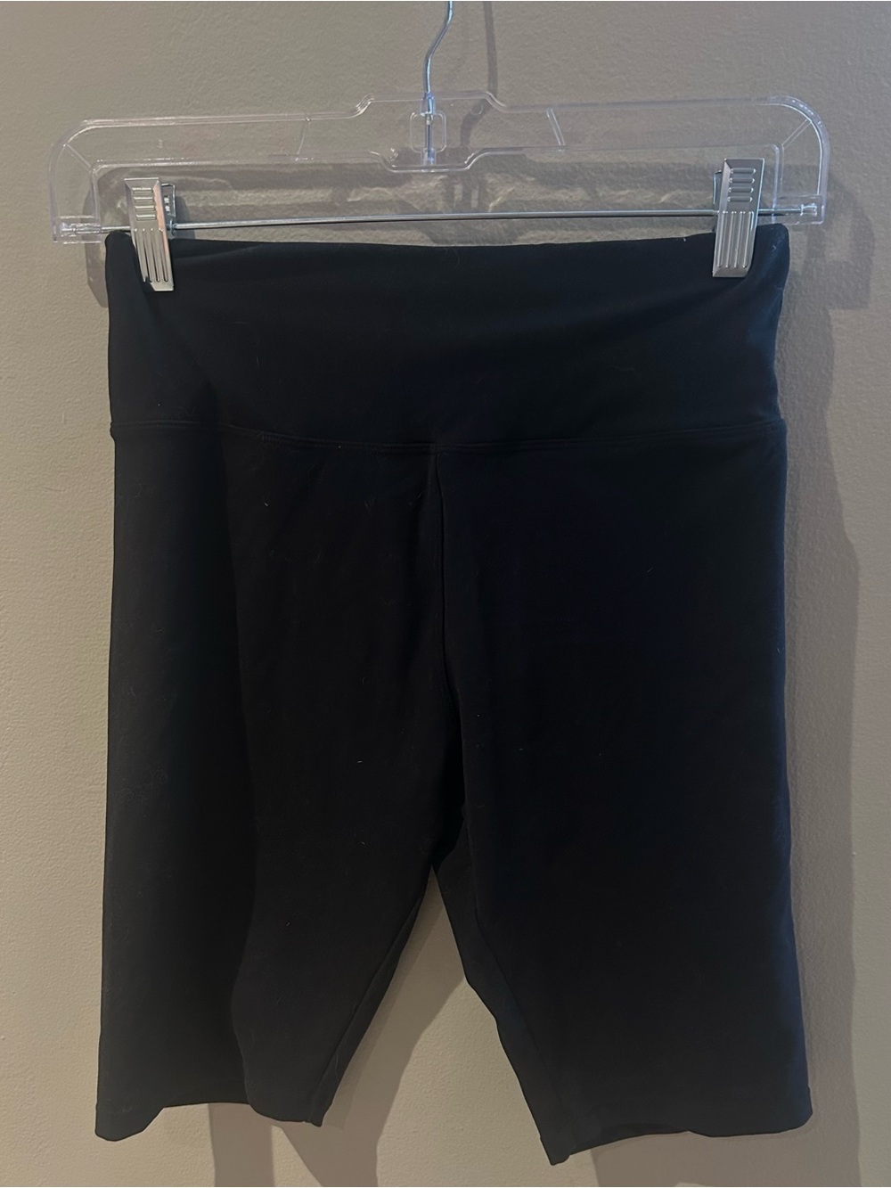 Women's High-Waist Black Bike Shorts